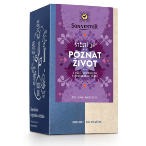 Sonnentor - Štěstí je® poznat život, porcovaný čaj, BIO, 18 ks *CZ-BIO-002 certifikát