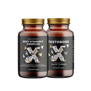 Sada doplňků stravy pro mužské zdraví a vitalitu Doplňky stravy - Testoboss + Best vitamin E Complex