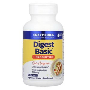 Enzymedica Digest Basic + Probiotics, Trávící enzymy s probiotiky, 90 kapslí Doplněk stravy