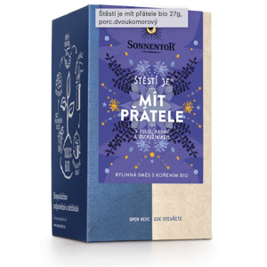 Sonnentor - Štěstí je® mít přátele, porcovaný čaj, BIO, 18 ks *CZ-BIO-002 certifikát