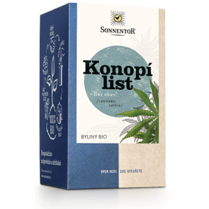 Sonnentor - Konopí list, porcovaný čaj, BIO, 18 ks *CZ-BIO-002 certifikát