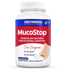 Enzymedica MucoStop, dýchací cesty, 48 kapslí Doplněk stravy
