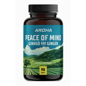 Aroha Peace of Mind, Ginkgo a zázvor, 90 kapslí Doplněk stravy