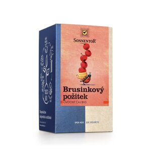 Sonnentor - Brusinkový požitek, porcovaný čaj, BIO, 18 ks *CZ-BIO-002 certifikát