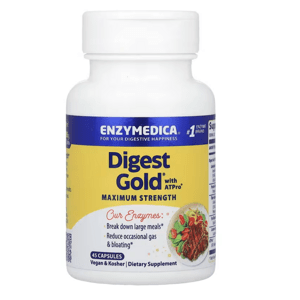 Enzymedica Digest Gold Maximum Strenght, Trávící enzymy, 45 kapslí Doplněk stravy