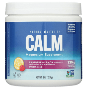 Natural Vitality Calm Magnesium Drink Mix, hořčík, malina a citron, 226 g Doplněk stravy