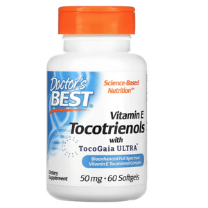 Doctor's Best Doctor’s Best Vitamin E Tocotrienols, 50 mg, 60 softgelových kapslí Doplněk stravy