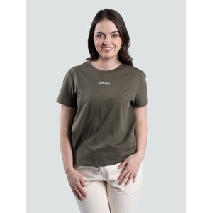Dámské tričko z BIO bavlny, khaki Velikost: L Khaki dámské tričko z BIO bavlny