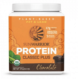 Sunwarrior Classic Plus Organic Protein, čokoládový, BIO, 375 g Doplněk stravy