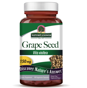 Nature's Answer Grape Seed, hroznová jadérka, extrakt, 150 mg, 60 kapslí Doplněk stravy