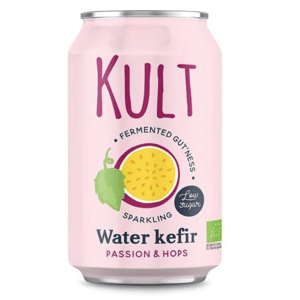 Kult Water Kefir, vodní kefír, chmel a mučenka, BIO, 330 ml