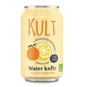 Kult Water Kefir, vodní kefír, yuzu a mandarinka, BIO, 330 ml