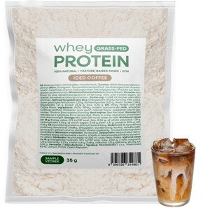 BrainMax Grass-fed Whey Protein, Ledová káva, 35 g, VZOREK Mikrofiltrovaný nedenaturovaný protein z mléka krav krmených trávou, doplněk stravy