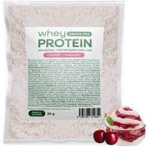 BrainMax Grass-fed Whey Protein, Třešňový jogurt, 35 g, VZOREK Mikrofiltrovaný nedenaturovaný protein z mléka krav krmených trávou, doplněk stravy