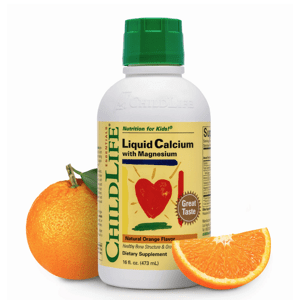 ChildLife Essentials Liquid Calcium with Magnesium, tekutý vápník s hořčíkem, pomeranč, 473 ml Doplněk stravy