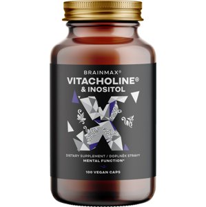 BrainMax VitaCholine® & Inositol, 100 rostlinných kapslí Patentovaný cholin s myo-inositolem a vitamínem B6 P-5-P, 50 dávek, doplněk stravy