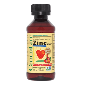 ChildLife Essentials Zinc Plus, zinek, mango a jahoda, 118 ml Doplněk stravy