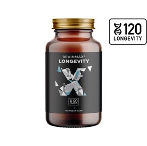 BrainMax Longevity, 150 rostlinných kapslí Nejpokročilejší komplex 12 látek pro dlouhověkost, 30 dávek, doplněk stravy
