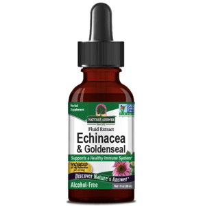 Nature's Answer Echinacea & Goldenseal, echinacea a zlatobýl, extrakt, 30 ml Doplněk stravy