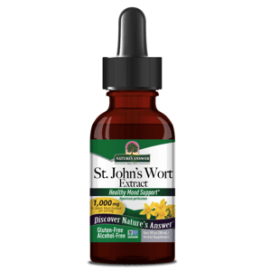 Nature's Answer St. John's Wort, třezalka tečkovaná, extrakt, 1000 mg, 30 ml Doplněk stravy
