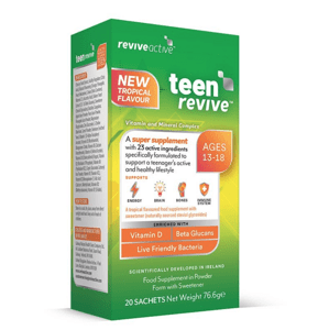 Revive Active Teen revive, podpora imunity, tropické ovoce, 20 sáčků Doplněk stravy