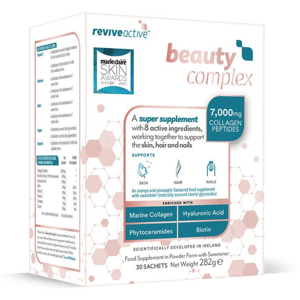 Revive Active Beauty Complex, podpora pro vlasy, kůži a nehty, pomeranč a ananas, 30 sáčků Doplněk stravy