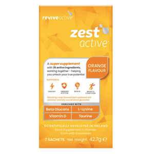 Revive Active Zest Active, podpora imunity a energie, pomeranč, 7 sáčků Doplněk stravy
