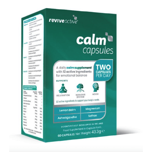Revive Active Calm Capsules, podpora nálady, 60 kapslí Doplněk stravy