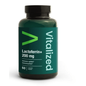 Vitalized Lactoferrin+, 200 mg, 60 kapslí Doplněk stravy