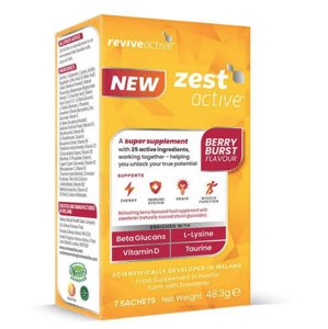 Revive Active Zest Active, podpora imunity a energie, lesní plody, 7 sáčků Doplněk stravy