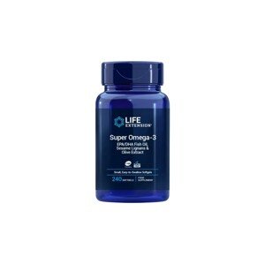 Life Extension Super Omega-3 EPA/DHA Fish Oil, rybí Omega-3 EPA/DHA, 240 softgel kapslí Doplněk stravy