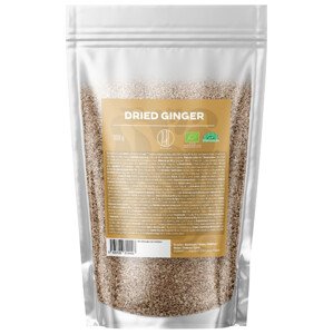 BrainMax Pure Dried Ginger, Sušený zázvor, BIO, 300 g Pikantní energie z přírody – pro podporu imunity a trávení