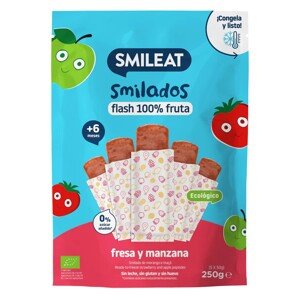 Smileat 100% ovocné zmrzlinky k zamražení, jahoda a jablko, 250 g BIO ovocné zmrzlinky pro děti od 6 měsíců