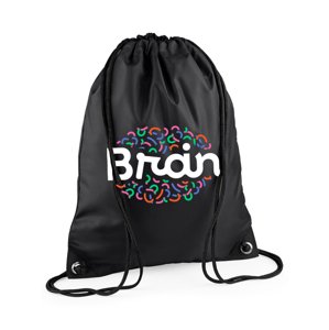 BrainMax Brain Gymsack, voděodolný vak na záda, antracitová Vak na záda s logem Brain