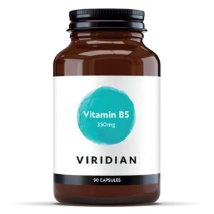 Viridian Vitamin B5, 350 mg, 90 vegan kapslí Vitamin B5 pro energii a mentální výkon, doplněk stravy