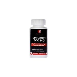 Genceutic Naturals Skořice, 500 mg, 60 vegan kapslí Silná dávka skořice pro přirozenou rovnováhu, doplněk stravy