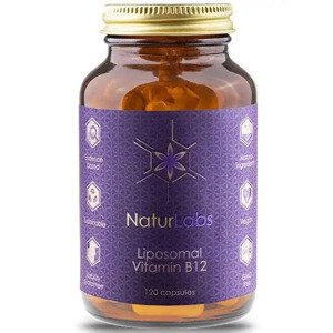 NaturLabs Liposomální vitamín B12, 120 kapslí Veganský vitamín B12 pro vitalitu, duševní pohodu a zdravou krvetvorbu, doplněk stravy.