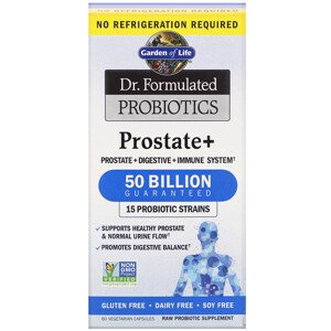 Garden of life Dr. Formulated Probiotics Prostate+ (probiotika pro muže), 50 mld. CFU, 15 kmenů, 60 rostlinných kapslí Doplněk stravy