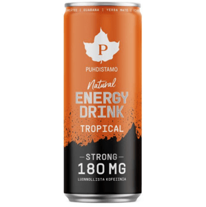 Puhdistamo Natural Energy Drink Tropical Strong, Energetický drink, Tropické ovoce, 330 ml