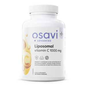 Osavi Liposomal Vitamin C, lipozomální vitamín C, 1000 mg, 120 rostlinných kapslí Doplněk stravy