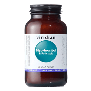 Viridian Myo-Inositol & Folic Acid 120g (Myo-Inositol s kyselinou listovou) Doplněk stravy