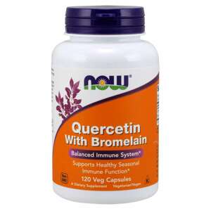 Now® Foods NOW Quercetin & Bromelain, Kvercetin 800 mg, 120 rostlinných kapslí Doplněk stravy