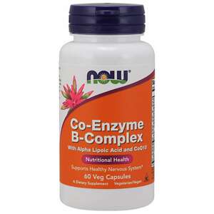 Now® Foods NOW Co-Enzyme Vitamin B-komplex (aktivní koenzymová forma), 60 rostlinných kapslí Doplněk stravy