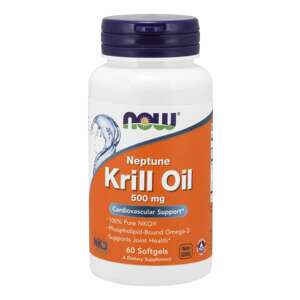 Now® Foods NOW Krill Oil Neptune (olej z krilu), 500 mg, 60 softgel kapslí Doplněk stravy