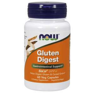 Now® Foods NOW Gluten Digest, lepek trávící enzymy, 60 rostlinných kapslí Doplněk stravy