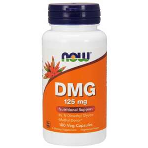 Now® Foods NOW DMG (Dimethylglycin), 125 mg, 100 rostlinných kapslí Doplněk stravy