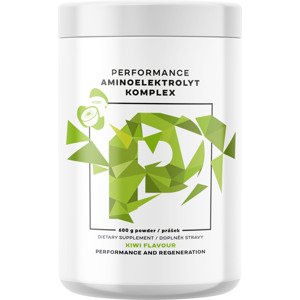 BrainMax Performance Amino Electrolytes Complex, EAA + Elektrolyty, 600g Příchuť: Kiwi Komplex 12 aminokyselin EAA + Elektrolyty pro doplňování během sportu, doplněk stravy