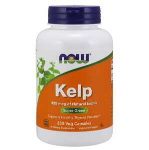 Now® Foods NOW Kelp, Přírodní Jód, 325 ug, 250 rostlinných kapslí Doplněk stravy