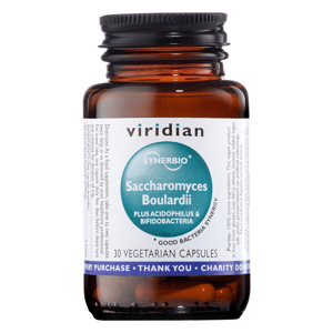 Viridian Saccharomyces Boulardii 30 kapslí (cestovní probiotika) Doplněk stravy
