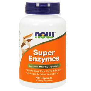 Now® Foods NOW Super Enzymes, komplexní trávící enzymy, 90 kapslí Doplněk stravy